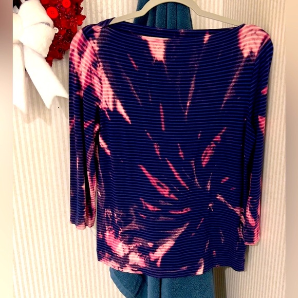 Reimagined handmade boatneck Cotton Top. Reverse Dye. - Picture 9 of 9
